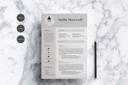 3 Page Resume Template | INDD + DOCX, a Resume Template by Basic Creations (Thumbnail 1 of 5)