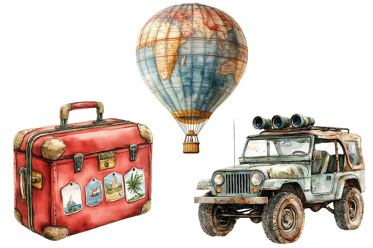 Adventure Around the World Clipart, an Illustration by Designworld (Photo 5 of 6)