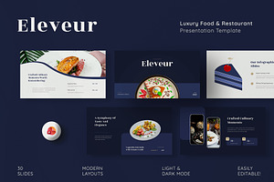 Luxury Food & Restaurant PowerPoint, a Presentation Template by New Coral Design