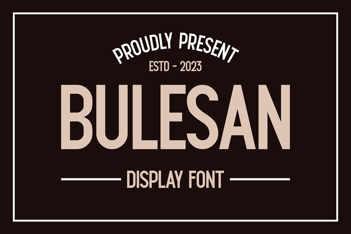 Bulesan, a Sans Serif Font by lelevien (Photo 4 of 6)