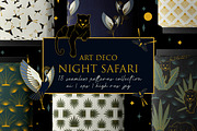 Art Deco Night Seamless Patterns, a Pattern Graphic by Svetlana Lerie (Thumbnail 1 of 9)