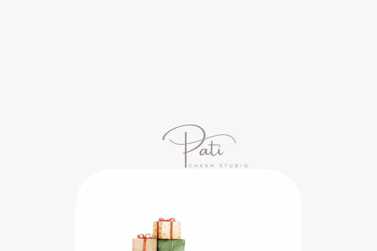 Christmas Scooter Clipart Set, a Decorative Illustration by Pati Charm Studio (Photo 6 of 8)