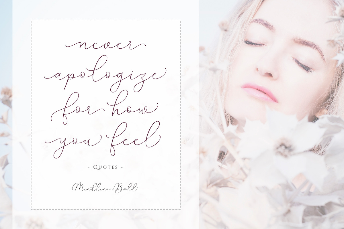 Mindline Script, a Script Font by Barland Design (Photo 3 of 12)