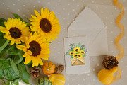 Sunflower sublimation clipart, an Illustration by Contes_de_fée (Thumbnail 5 of 7)