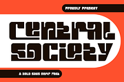 Central Society - Playful Font, a Sans Serif Font by 177Studio (Thumbnail 1 of 8)