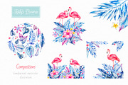 Tropical Paradise. Watercolor, an Animal Illustration by Ekaterina Mikheeva (Thumbnail 4 of 6)