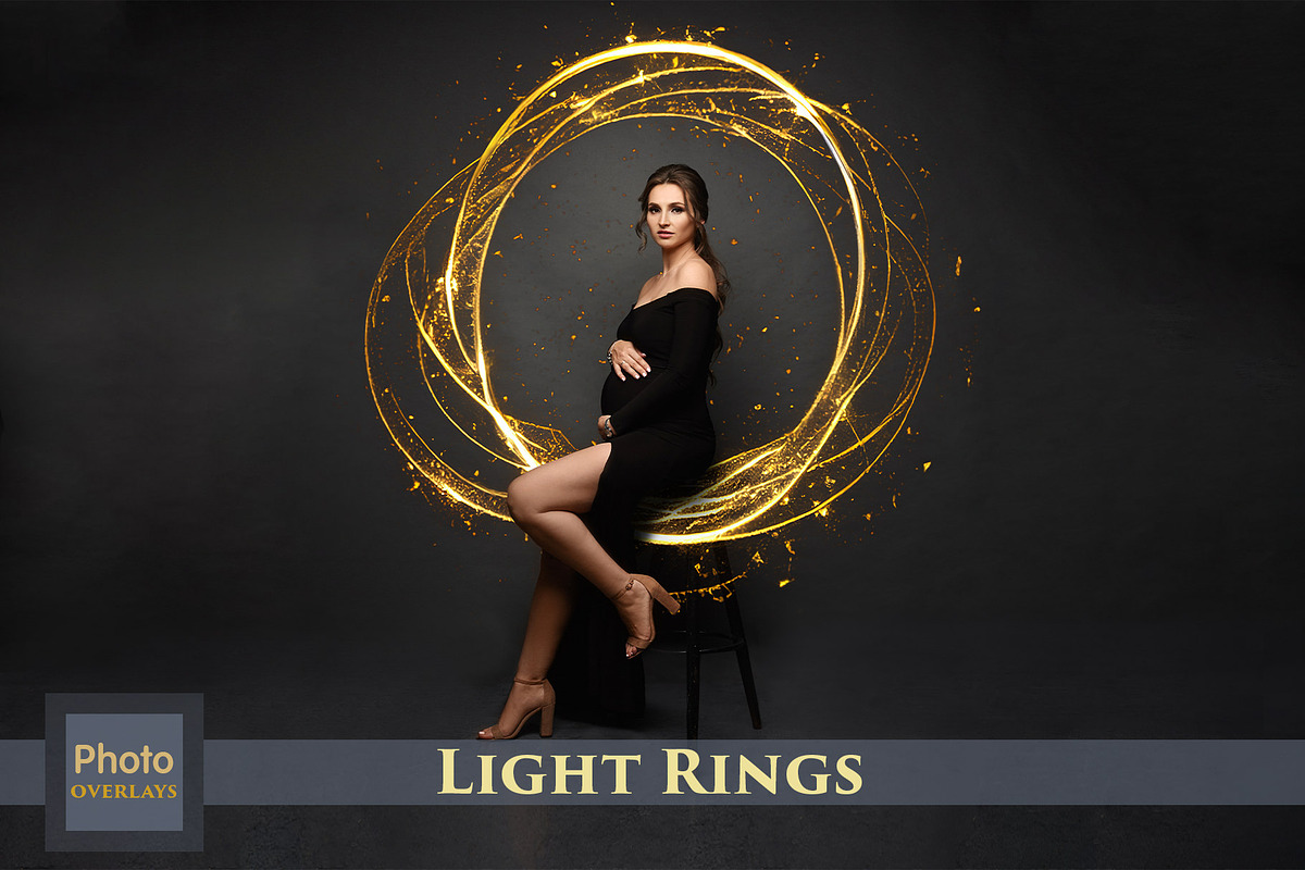 Golden Rings Light Overlays, a Layer Style Add-On by HappyNews (Photo 1 of 5)