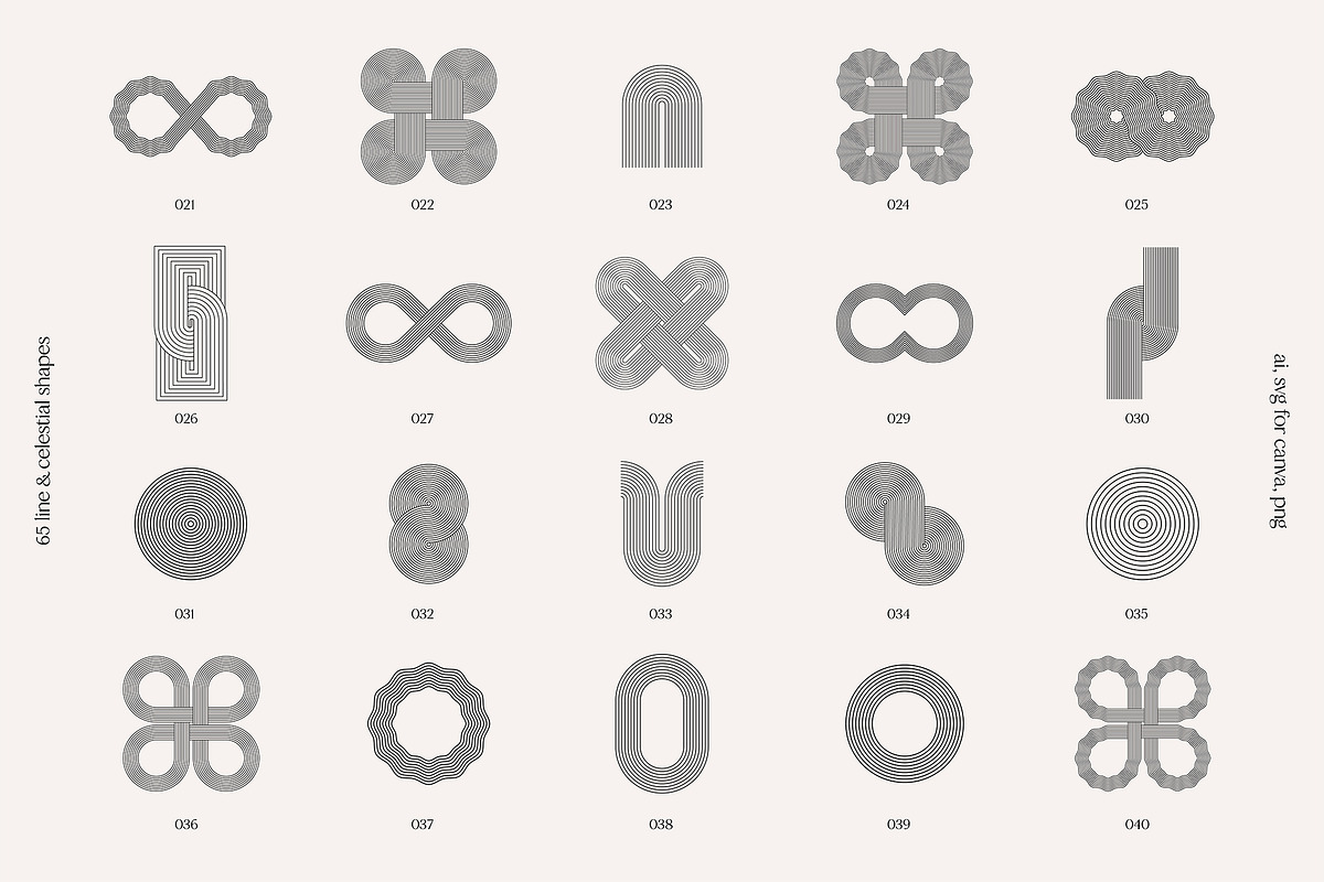 Line Art Geometry & Celestial Shapes, a Graphic by May Motif (Photo 4 of 17)