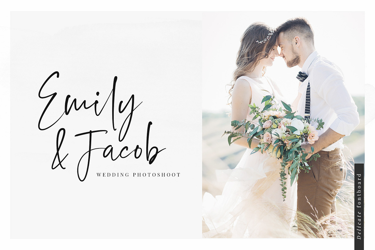 Delicate Script Font preview 5