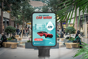 Car Wash Poster Template