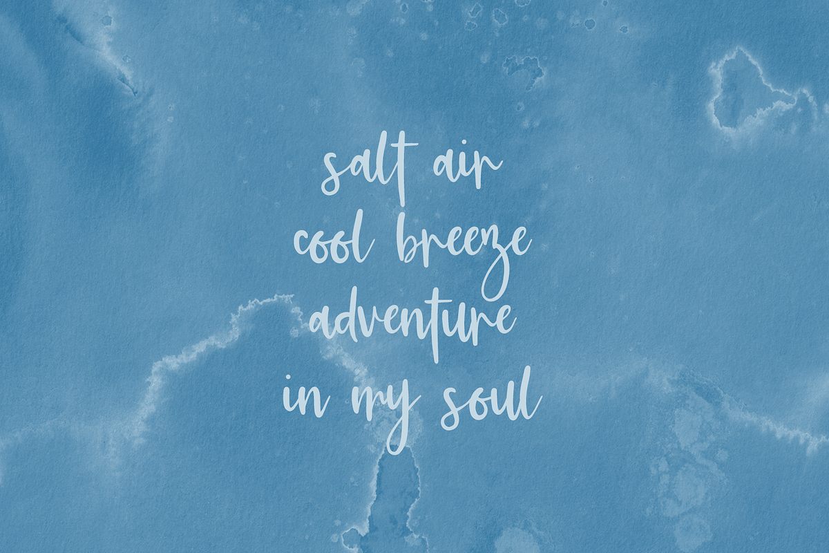 Cali Coast Script, a Script Font by Beck McCormick (Photo 2 of 10)