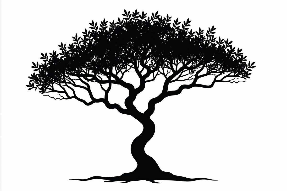 20 Black Tree Silhouettes Bundle, an Illustration by Gaye Art (Photo 7 of 21)
