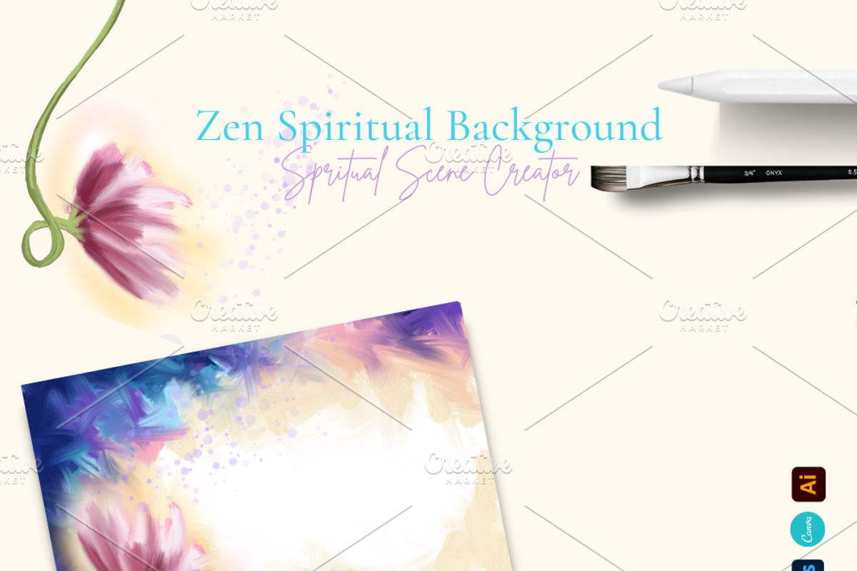 Zen | Balanced Stone, a Texture Illustration by ArtstudioByKhushbu (Photo 4 of 5)