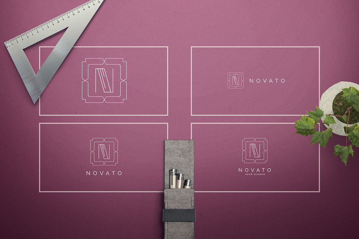 Geometric Letters and Logo Designs, a Branding & Logo Template by VP Fonts (Photo 15 of 28)