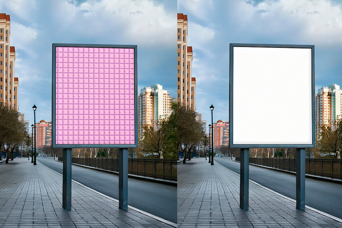 Billboard Mockup in City Street, an Advertising Mockup by The Rose Project (Photo 2 of 2)