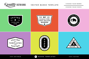 Vector Badge Template