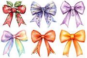 Watercolor Back to School Bow PNG, an Illustration by Craft Nest (Thumbnail 3 of 6)