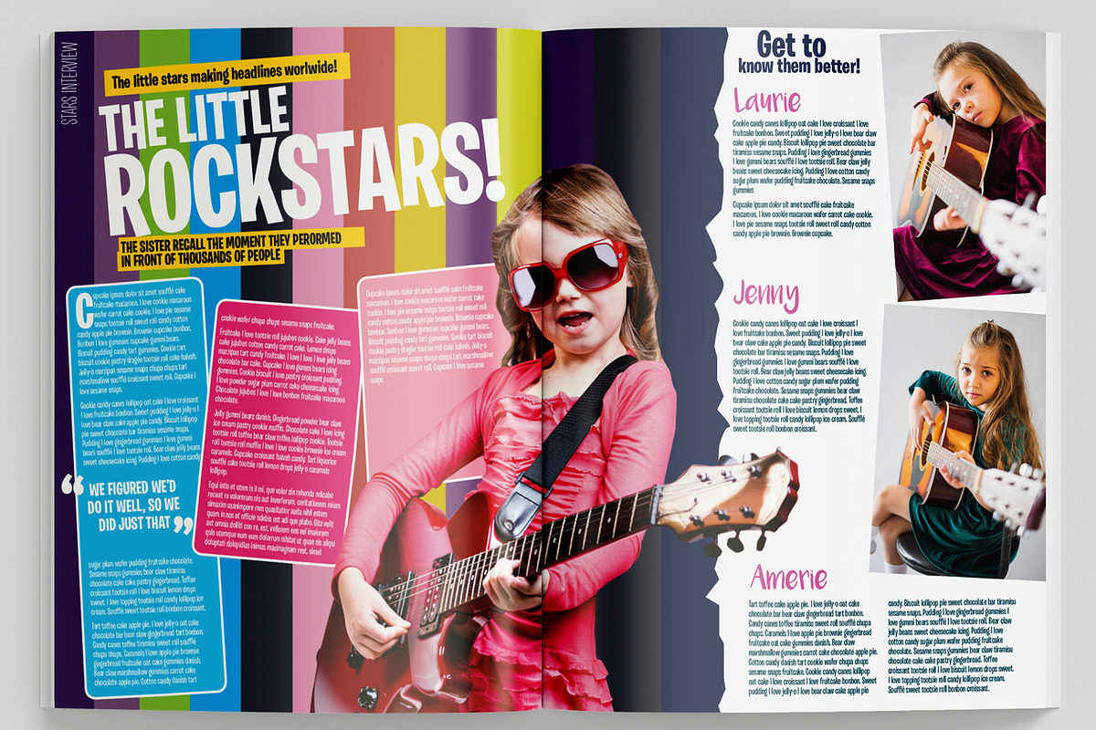 Kids Magazine Template, a Magazine Template by Red Cactus Creative (Photo 7 of 20)
