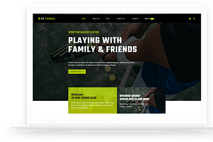 ET Tennis Onepage WordPress Theme