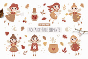 Kids Fairy. Clipart & Patterns, a Seasonal Illustration by Ejevyaka (Thumbnail 3 of 14)