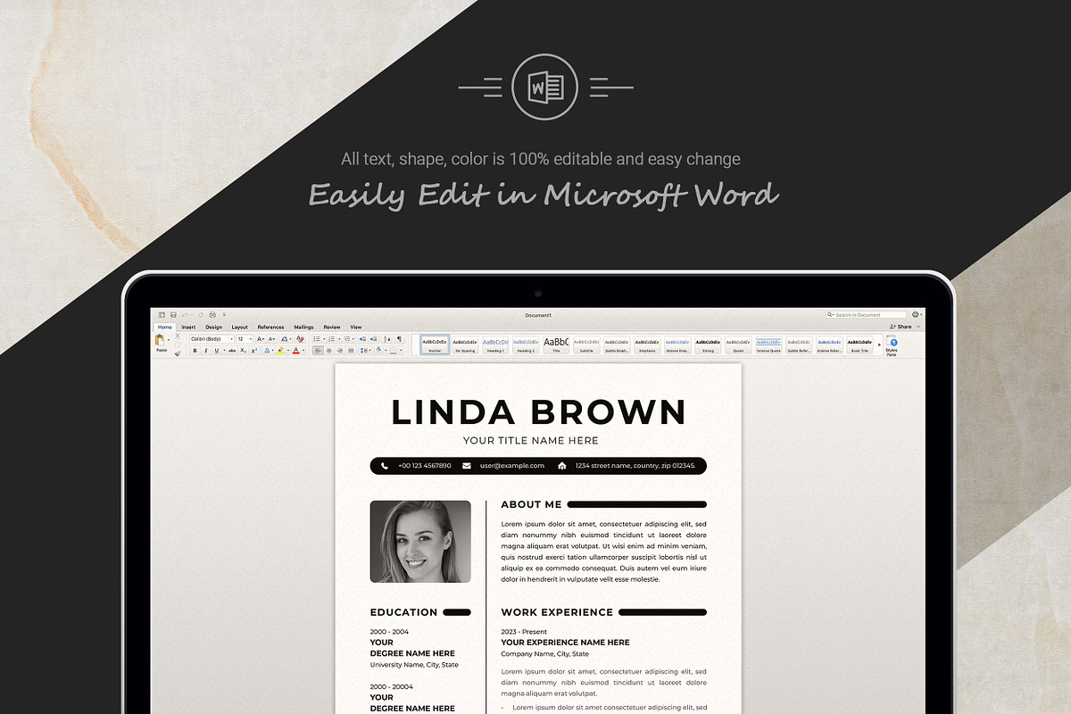 Artistic Resume Design for Designers, a Resume Template by ResumeInventor (Photo 6 of 7)