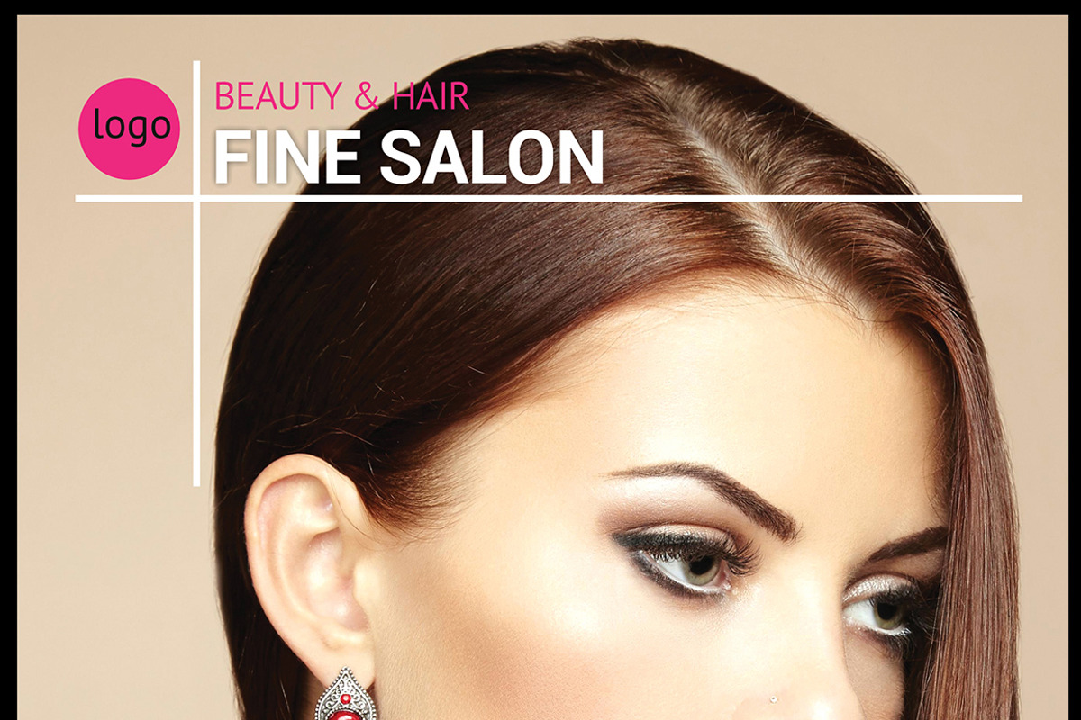 Beauty and Hair Salon Flyer, a Flyer Template by DesignMarket (Photo 1 of 2)