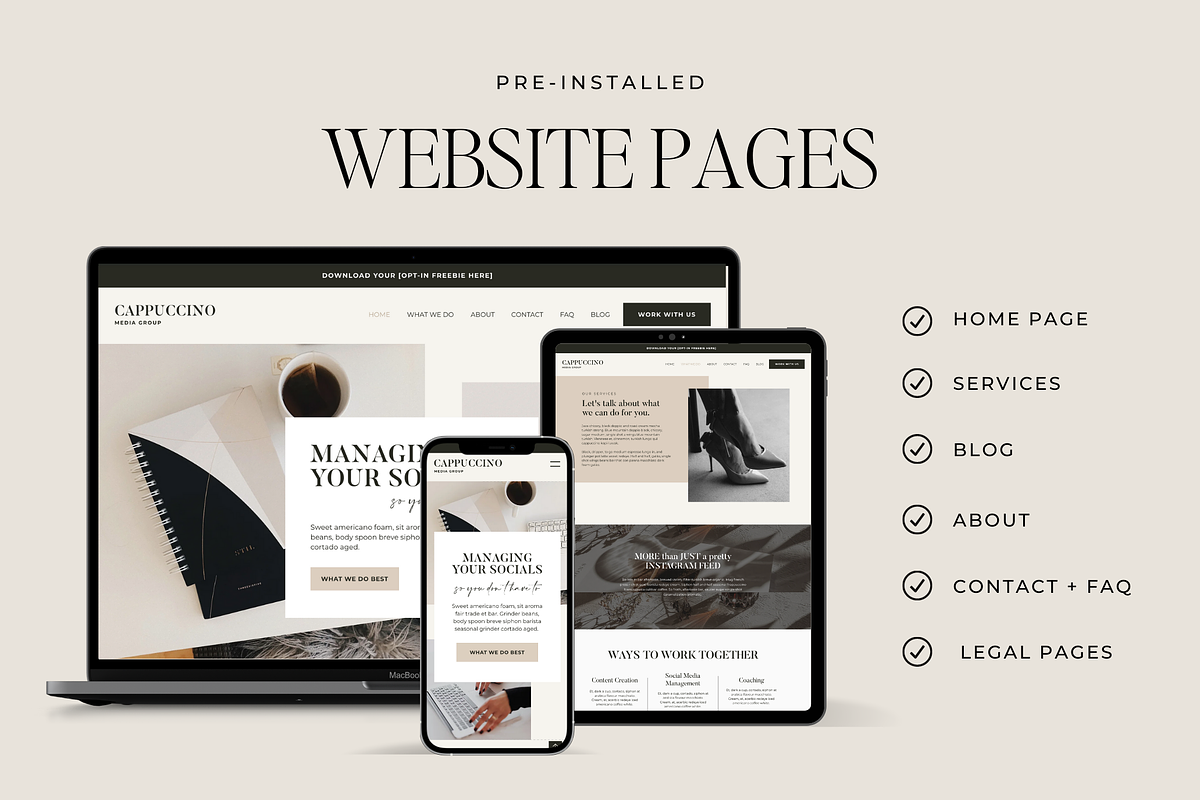 Wix Website Template for Services, a Wix Template by Ton Rêve Design Studio (Photo 2 of 9)