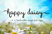 Happy Daisy Handwritten Script Font, a Script Font by Ash Avenue Designs (Thumbnail 1 of 7)
