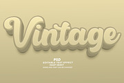 Vintage PSD 3D Editable Text Effect, a Layer Style Add-On by TrueVector (Thumbnail 1 of 2)