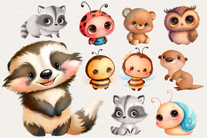 Cute Forest Animals Clipart