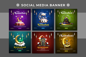 Ramadan Social Media Post Template, a Social Media Template by Modaldesain