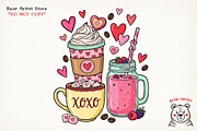 Valentine Love & Coffee Illustration, an Illustration by GlitterCraft (Thumbnail 39 of 41)
