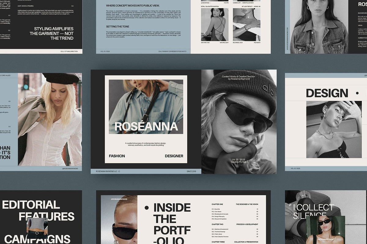 20 Fashion Designer Portfolio Canva, a Presentation Template by Amaré Creative (Photo 6 of 7)