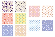 Pastel pink polka dot Pattern, an Illustration by Designworld (Thumbnail 2 of 4)