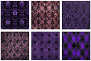 Purple Gothic Digital Paper, a Seasonal Illustration by Designworld (Thumbnail 4 of 6)