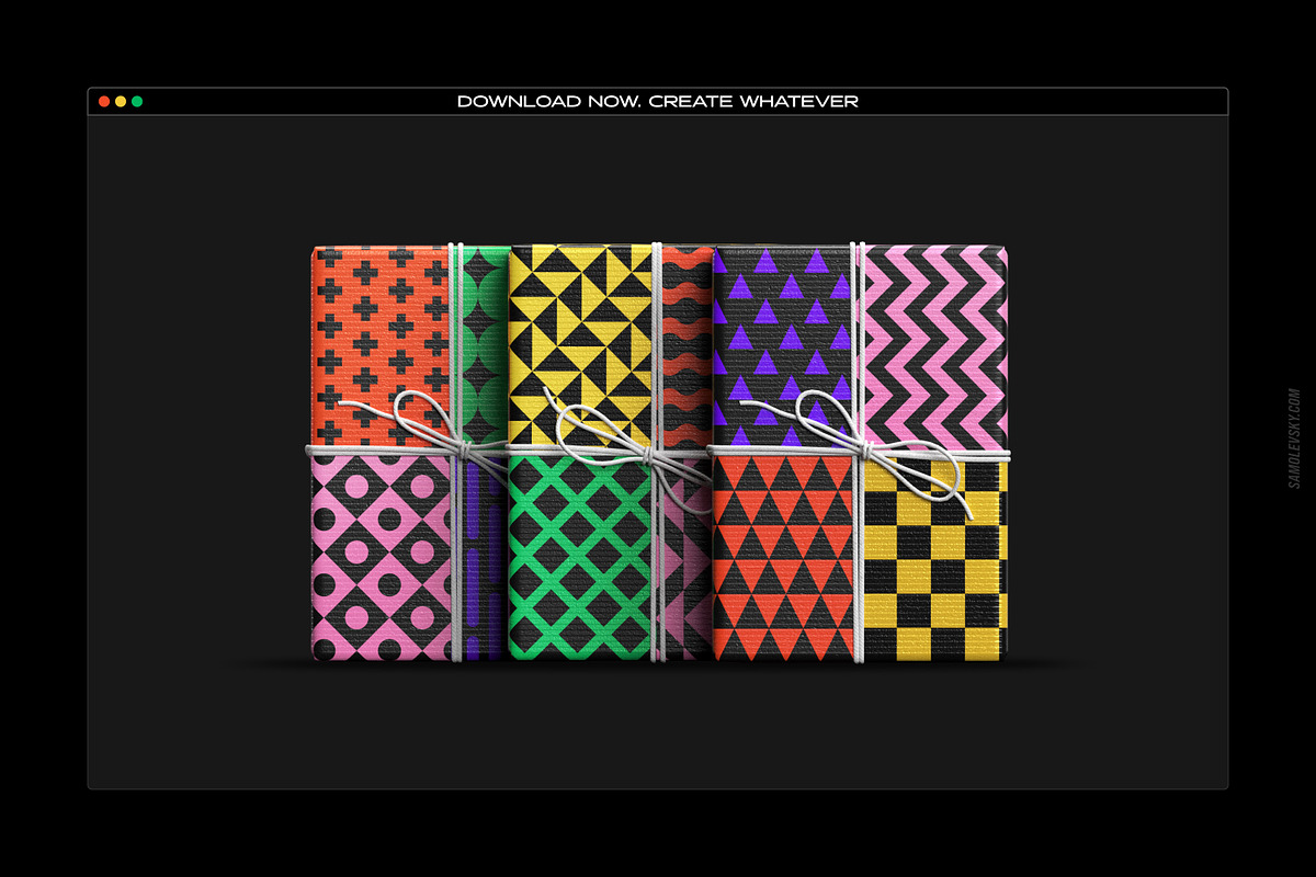 Bold Geometric Seamless Patterns Collection