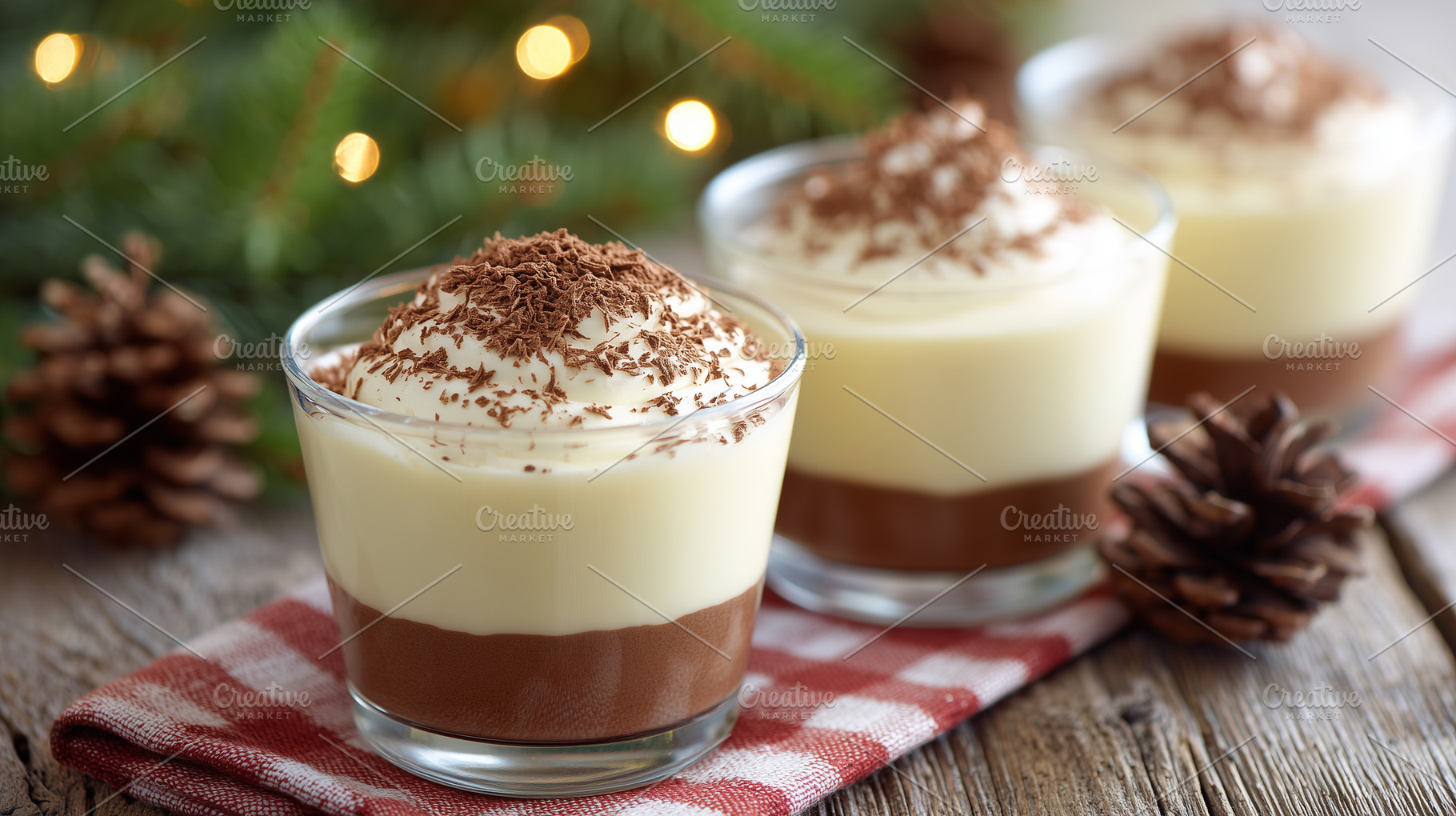 Delicious layered chocolate mousse, a Food & Drink Photo by MistyDay