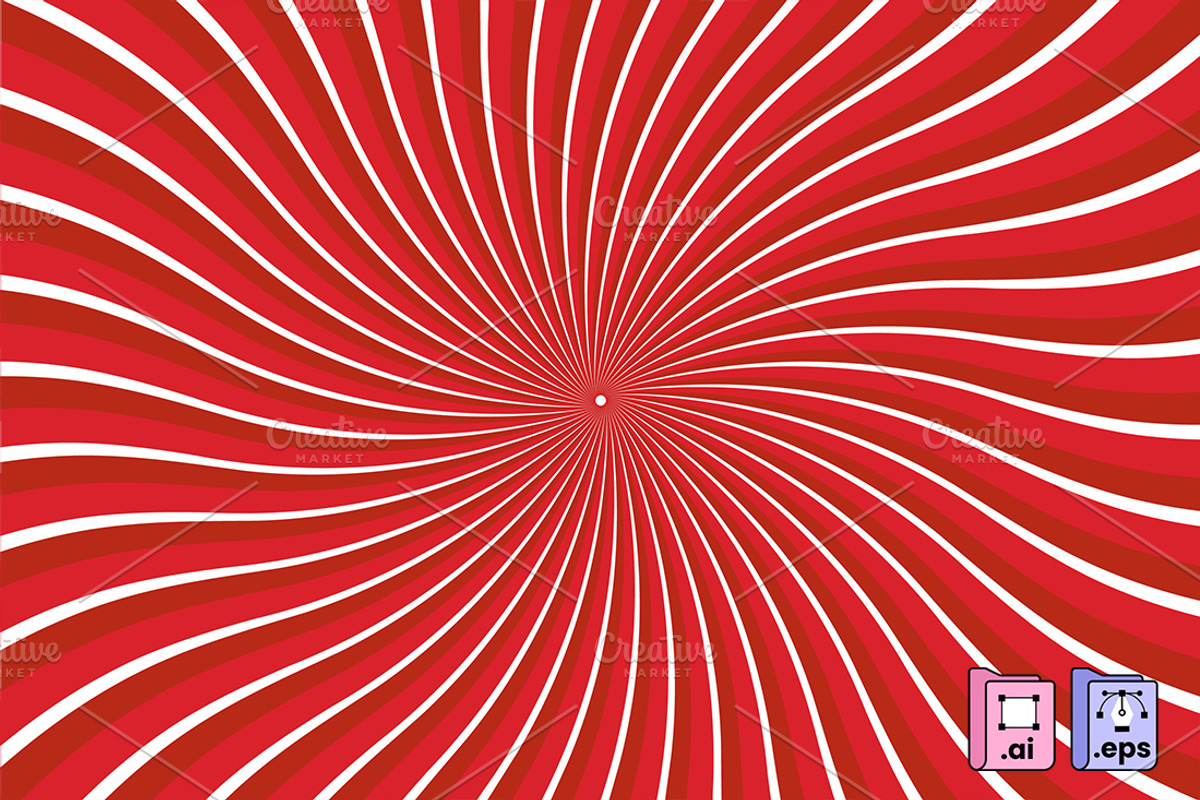 Flat Red Swirl Background, a Texture Illustration by MISS CHATZ (Photo 2 of 3)