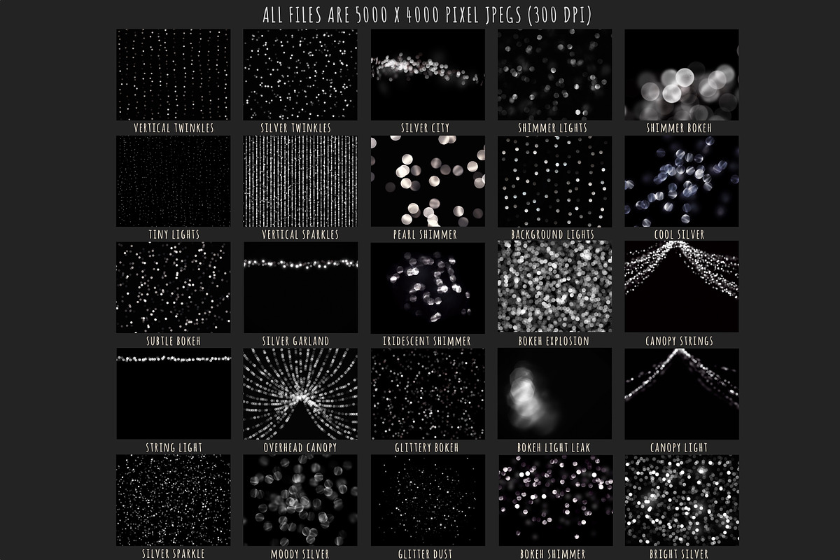 Silver bokeh photoshop overlays, an Object Graphic by Paper Farms (Photo 4 of 5)