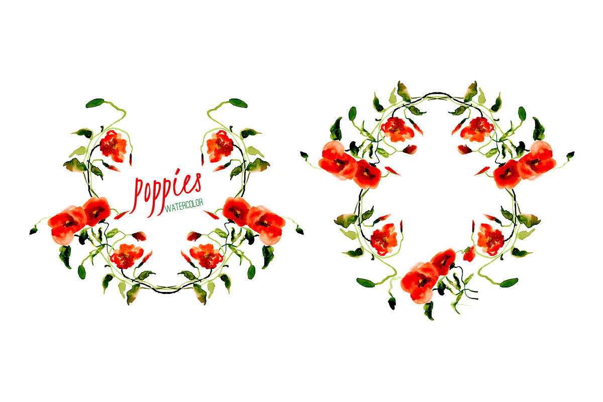 №15 Poppies red with splashes, a Decorative Illustration by Rasveta (Photo 4 of 5)