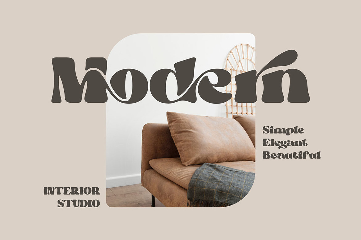 Trendy & Modern Fonts 2 - 10 Sets, a Font by Cruzine (Photo 30 of 42)
