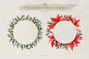 Christmas watercolor floral set, a Seasonal Illustration by Tabita's shop (Thumbnail 10 of 16)