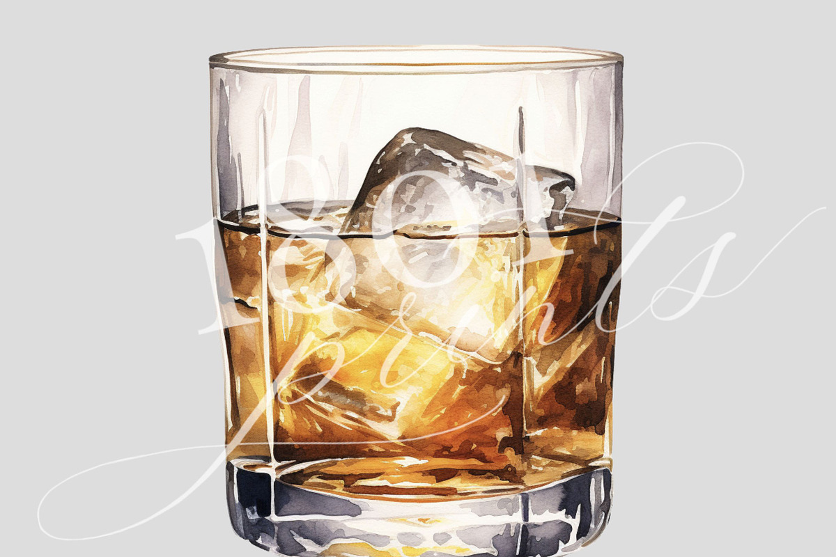 Whiskey Neat Cocktail Illustration, a Food Illustration by 1801Prints (Photo 4 of 4)