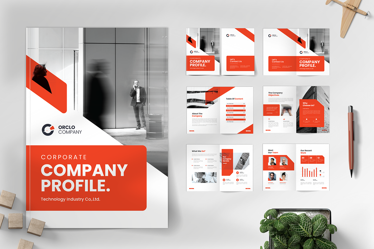 Company Profile Template, a Flyer Template by Annora Studio (Photo 1 of 4)