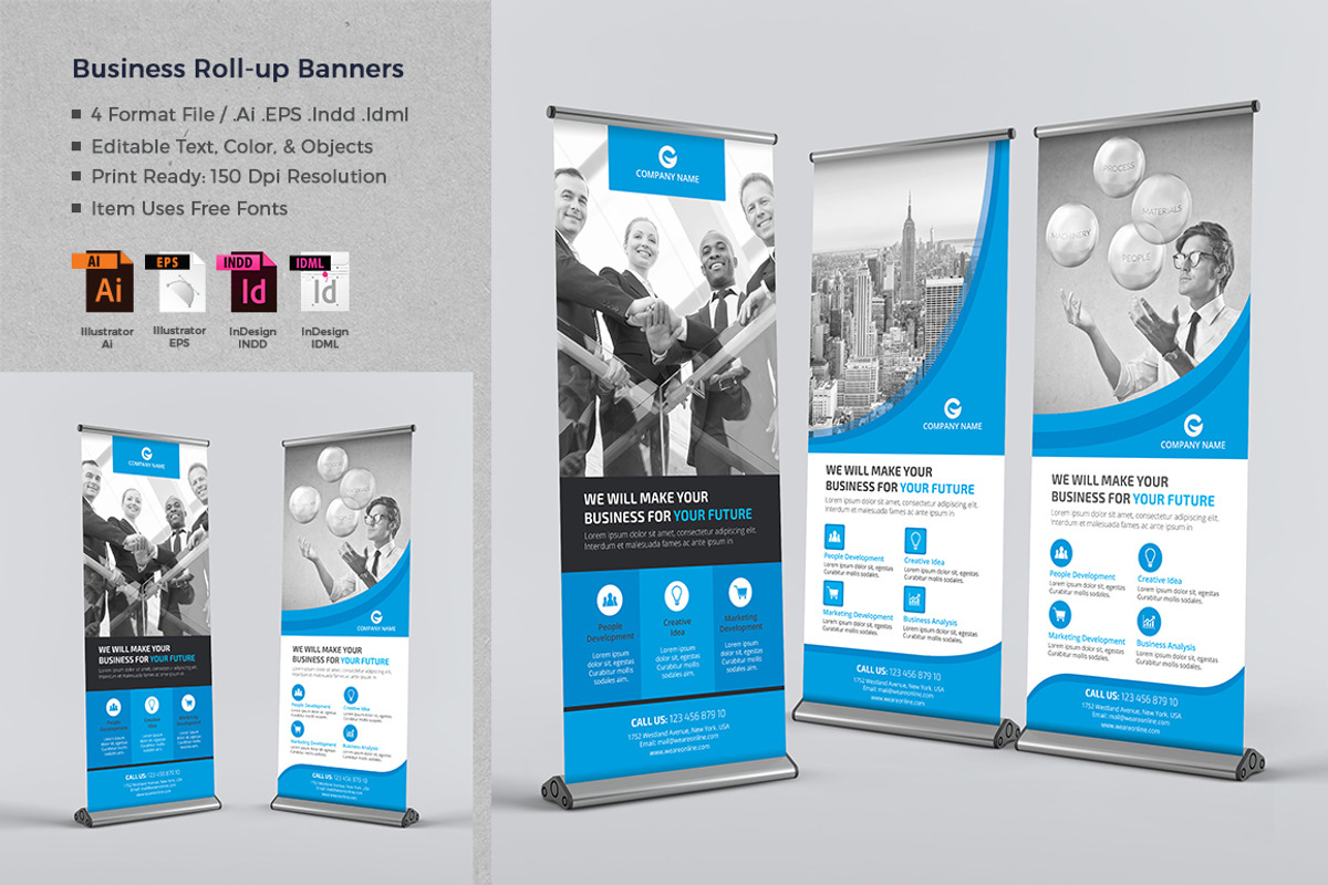 Business Roll-up Banners, a Flyer Template by design_pick (Photo 1 of 4)