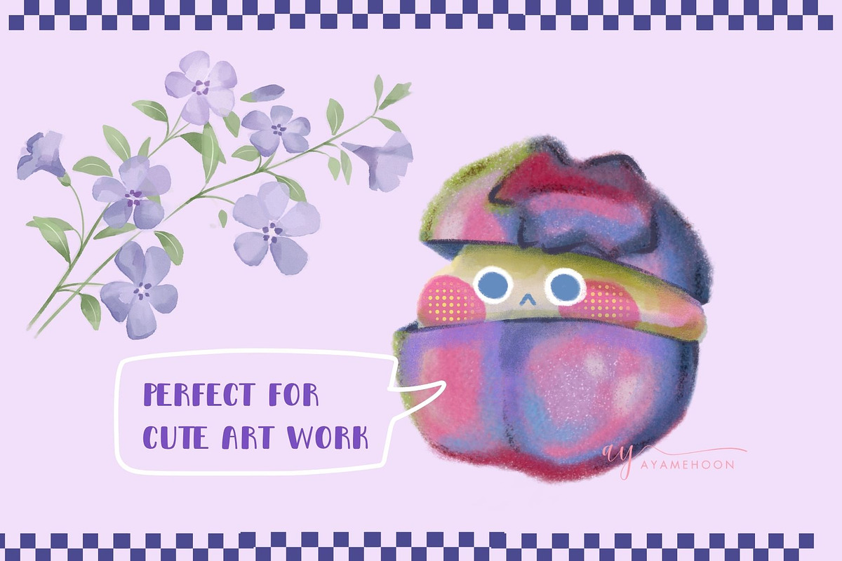 Bluebloom Soft Procreate Brushes, a Brush Add-On by ProcreateiBox (Photo 8 of 8)