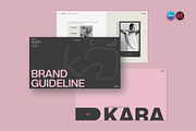 Kara Brand Guidelines | CANVA, a Presentation Template by Graphpexel (Thumbnail 1 of 8)