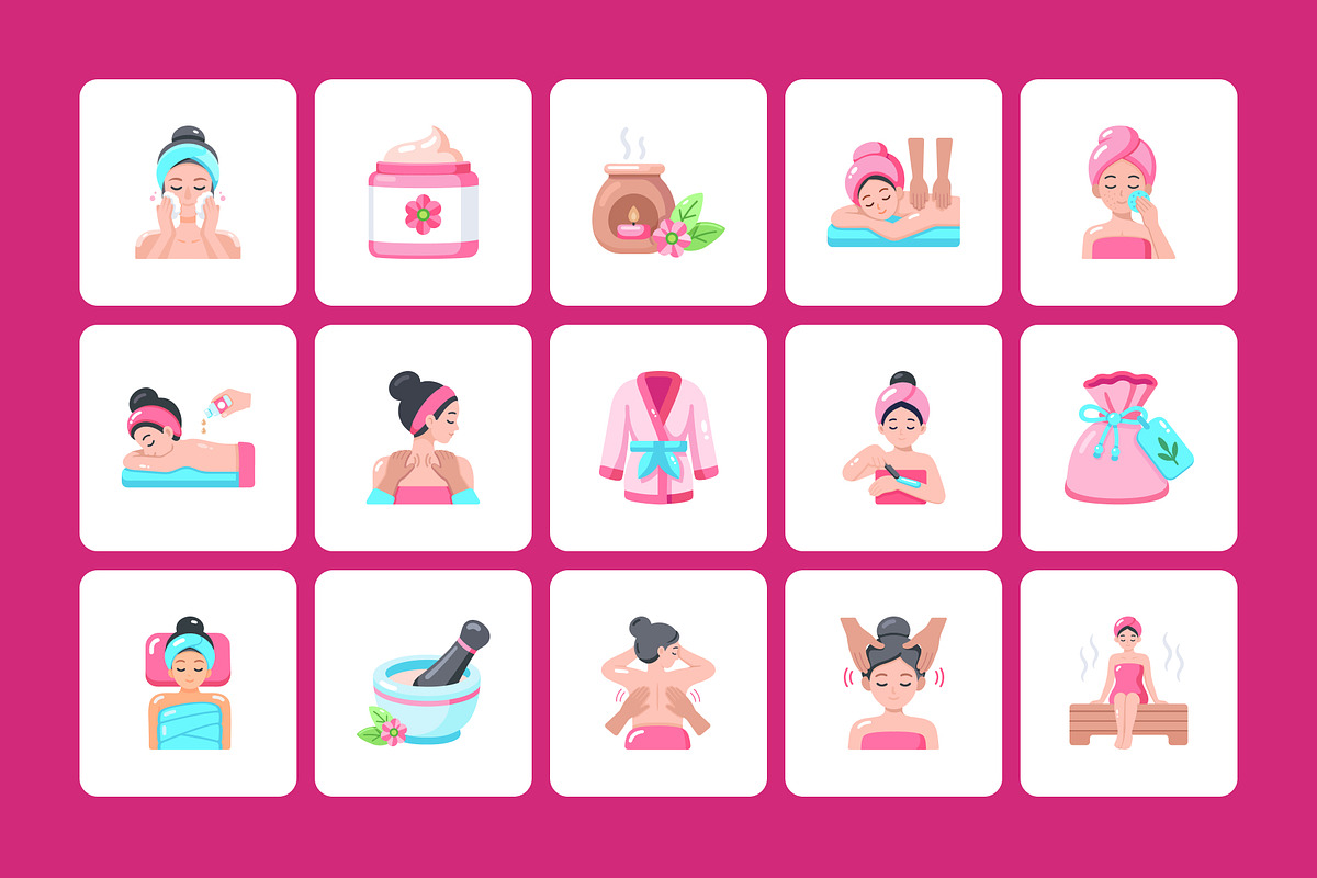 45 Animated Spa & Wellness Icons, an Emoji Icon by Prosymbols (Photo 3 of 4)