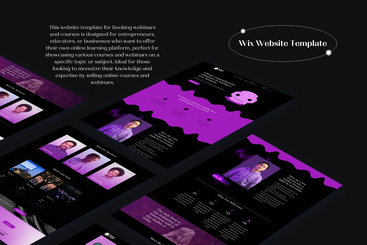 Wix Website Template E-learning, a Wix Template by Wixify Studio (Photo 6 of 9)