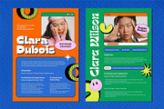 Clara - Resume Template Pack, a Resume Template by Invisual Studio (Thumbnail 2 of 7)